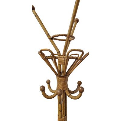 Kleiderbgel aus Bambus & Rattan, 1950er bei Pamono kaufen