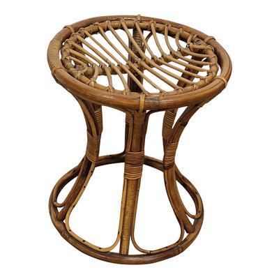 Hocker aus Bambus & Rattan, 1950er bei Pamono kaufen