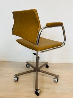 Vintage Mustard Office Chair Model K 380 from Kovona 1970s