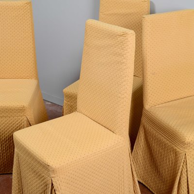 Sedie con gambe laccate nere rivestite in tessuto Montina Udine