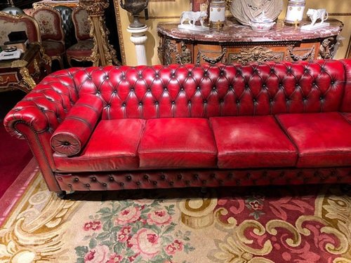 Oxblood chesterfield cushions on sale