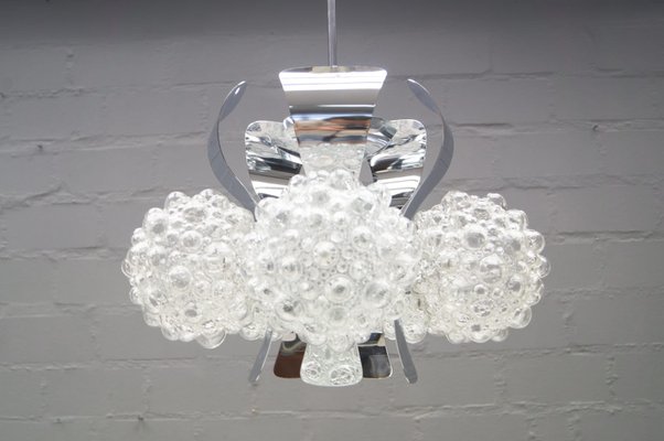 Chrome Bubble Glass Ceiling Light By Helena Tynell For Limburg Chrome Bubble Glass Ceiling Light By Helena Tynell For Limburg 1960s 1