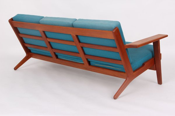 ハンス　j ウェグナー　fredericia 883 　getama GE882 Sofa and Teak Armchairs by Hans J. Wegner for Getama, 1960s, Set