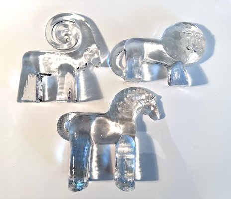 an10 KOSTA BODA ライオン ZOOシリーズ クリスタルガラス
