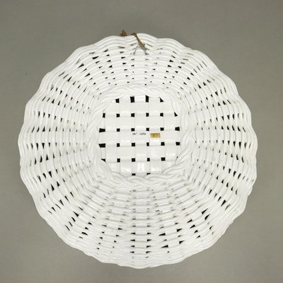 イタリア製　陶器製バスケット Ceramiche Castellan Large Ceramic Basket from Castellan Manufacture for sale at Pamono
