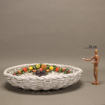 Large Ceramic Basket from Castellan Manufacture for sale at Pamono