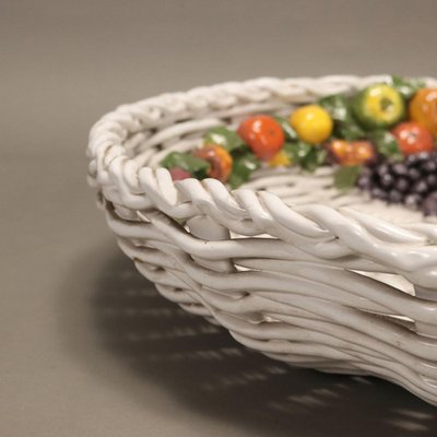 Large Ceramic Basket from Castellan Manufacture for sale at Pamono