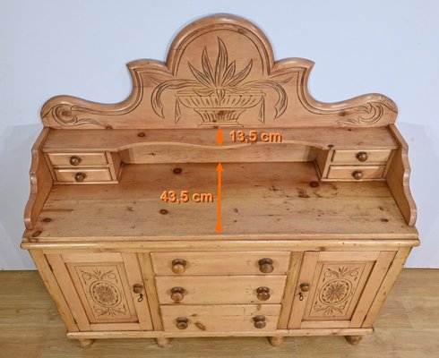 Pine Sideboard, Wales, 1920s for sale at Pamono