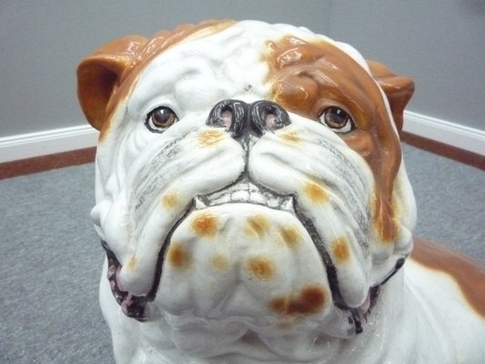 Mid-Century Earthenware English Bulldog, 1960s for sale at Mid-Century Earthenware English Bulldog, 1960s for sale at