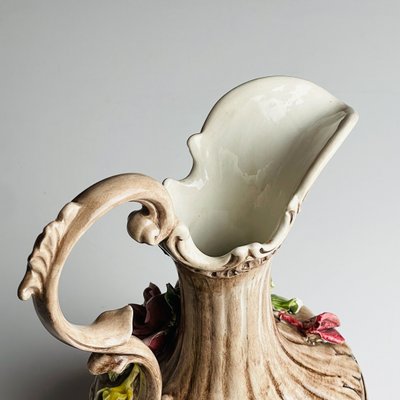 Vintage Italian Ceramic Pitcher by Bassano for sale at Pamono