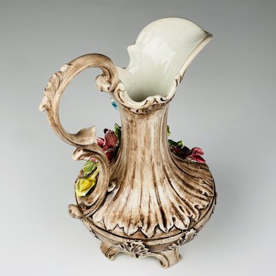Vintage Italian Ceramic Pitcher by Bassano for sale at Pamono