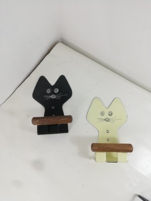 Appendiabiti Ad Angolo Nordico Con Forma Orecchie Di Gatto - In Metallo, 2 Ganci, Risparmio Spazio, 50x50x160 Cm