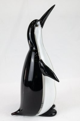 Pinguino In Vetro Di Murano Soffiato A Mano - Statuetta Decorativa Artigianale Italiana, 6.5 Cm - 2