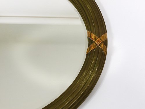 American Giltwood Impressionist Frame with Beveled Glass Mirror American Giltwood Impressionist Frame with Beveled Glass Mirror