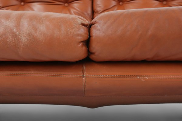 ACME Furniture 「CORONADO SOFA」 2Seater Brown Leather 2-Seater Sofa Coronado by Tobia Scarpa for B&b