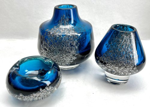 Vases by Heinrich Löffelhardt for Schott Zwiesel, 1950s, Set of 3