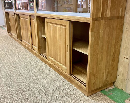 Large oak display cabinet discount