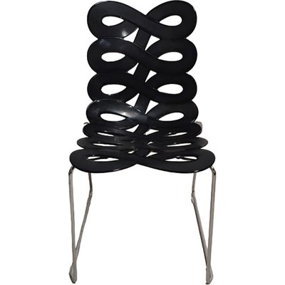 Vintage Italian Stackable Dining Chairs by Gino Carollo for
