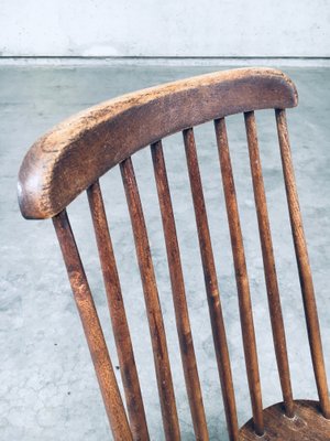 Oak Spindle Back Chairs, 1940s, Set of 4 for sale at Pamono
