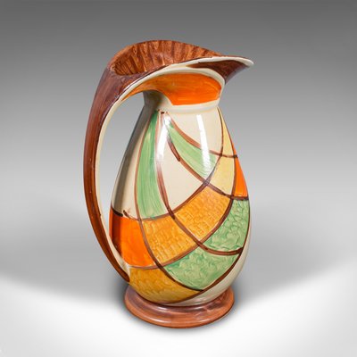 Vintage Art Deco English Ceramic Cream Pouring Jug, 1930s for sale