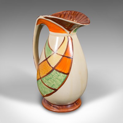 Vintage Art Deco English Ceramic Cream Pouring Jug, 1930s