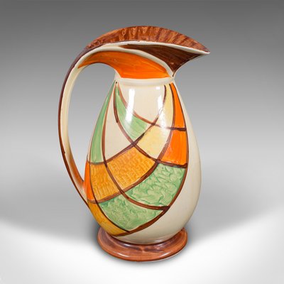 Vintage Art Deco English Ceramic Cream Pouring Jug, 1930s for sale