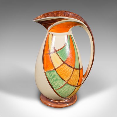 Vintage Art Deco English Ceramic Cream Pouring Jug, 1930s for sale