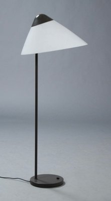 Vintage Gray-Brown Opala Floor Lamp by Hans J. Wegner for Louis