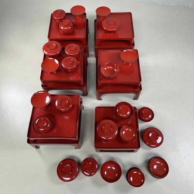 Vintage Japanese Ceremonial Set of Urushi Lacquerware, 1920s, Set