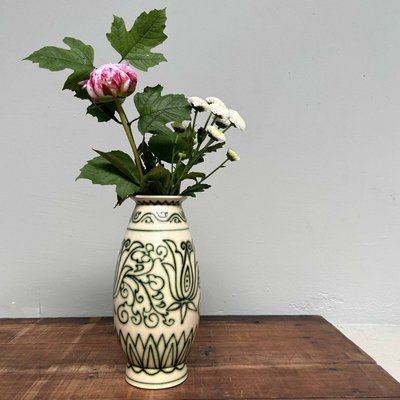 Ceramic Ikebana Flower Vase by Mitsuhiro Yamazaki, 1950s for sale