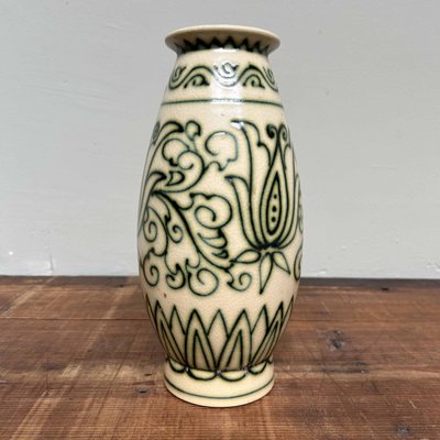 Ceramic Ikebana Flower Vase by Mitsuhiro Yamazaki, 1950s for sale
