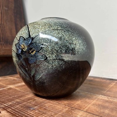 Mid-Century Shigaraki Ikebana Flower Vase by Kaoru Ohara