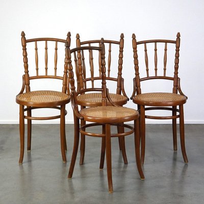 Vintage Bistro Chairs from Thonet Set of 4 for sale at Pamono