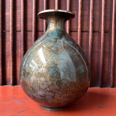 Copper Ikebana Flower Vase, Japan, 1980s for sale at Pamono