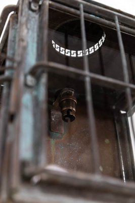 Lanterna Da Ingresso In Vetro Colorato Rame (70 Cm) - Rame - Foto 3