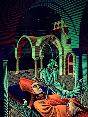 Black Light Poster Dream by M.C. Esher, 1960s for sale at Pamono