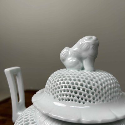 Porcelain Sukashibori Incense Burner, 1970s for sale at Pamono