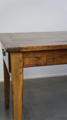 フランス アンティーク 1dr French Oak Table テーブル 無垢材 フランスアンティークテーブル-antique oak french table