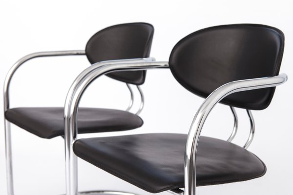 Set of Vintage Italian Chairs by Effezeta, 1980s for sale at Pamono