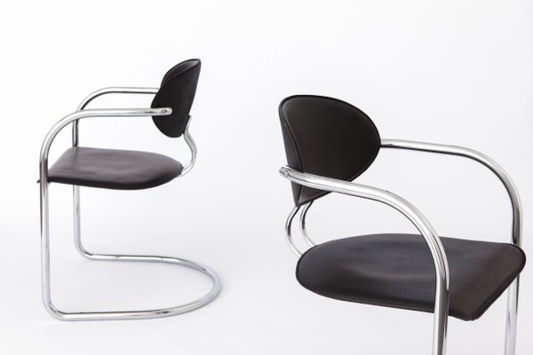 Set of Vintage Italian Chairs by Effezeta, 1980s for sale at Pamono