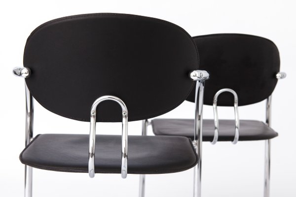 Set of Vintage Italian Chairs by Effezeta, 1980s for sale at Pamono