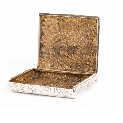 Étui à Cigarettes Samorodok Antique en Or et Pierres Précieuses, Russie,  1890s en vente sur Pamono