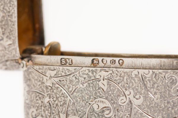 victorian cigarette case Antique Victorian Silver Cigarette Case by Sampson Mordan & Co., 1882 for  sale at Pamono