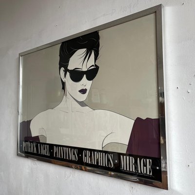 Amazon.com: KKLDNHH Patrick Nagel Canvas Painting Lady with