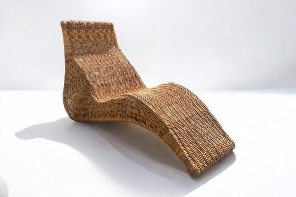 Ikea wicker chaise lounge discount