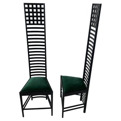 Hill House Chairs attributed to Charles Rennie Mackintosh for