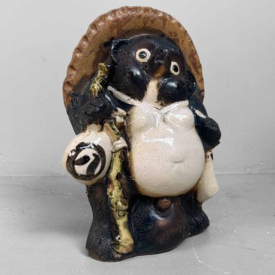 tanuki様 Shigaraki-yaki Ninja-Tanuki Kunoichi Red No.5 - Lucky Dolls