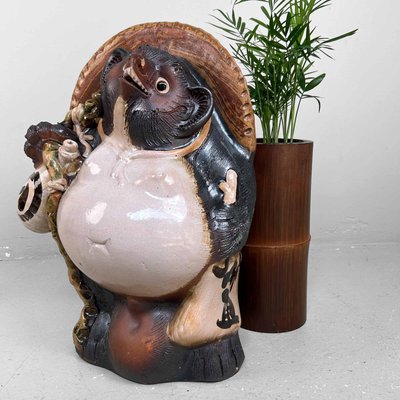Large Decorative Tanuki Statue, 1980s for sale at Pamono
