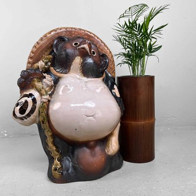 Large Decorative Tanuki Statue, 1980s for sale at Pamono