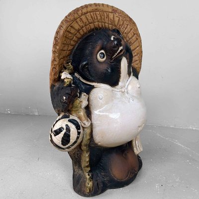 Large Decorative Tanuki Statue, 1980s for sale at Pamono